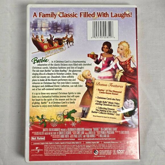 Barbie In A Christmas Carol DVD Holiday Movie - Picture 3 of 3